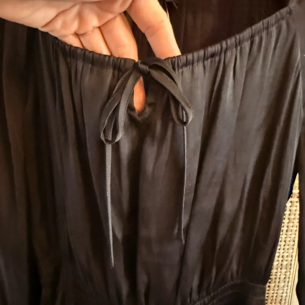 PAIGE Black Peplum Blouse - Picture 2 of 13